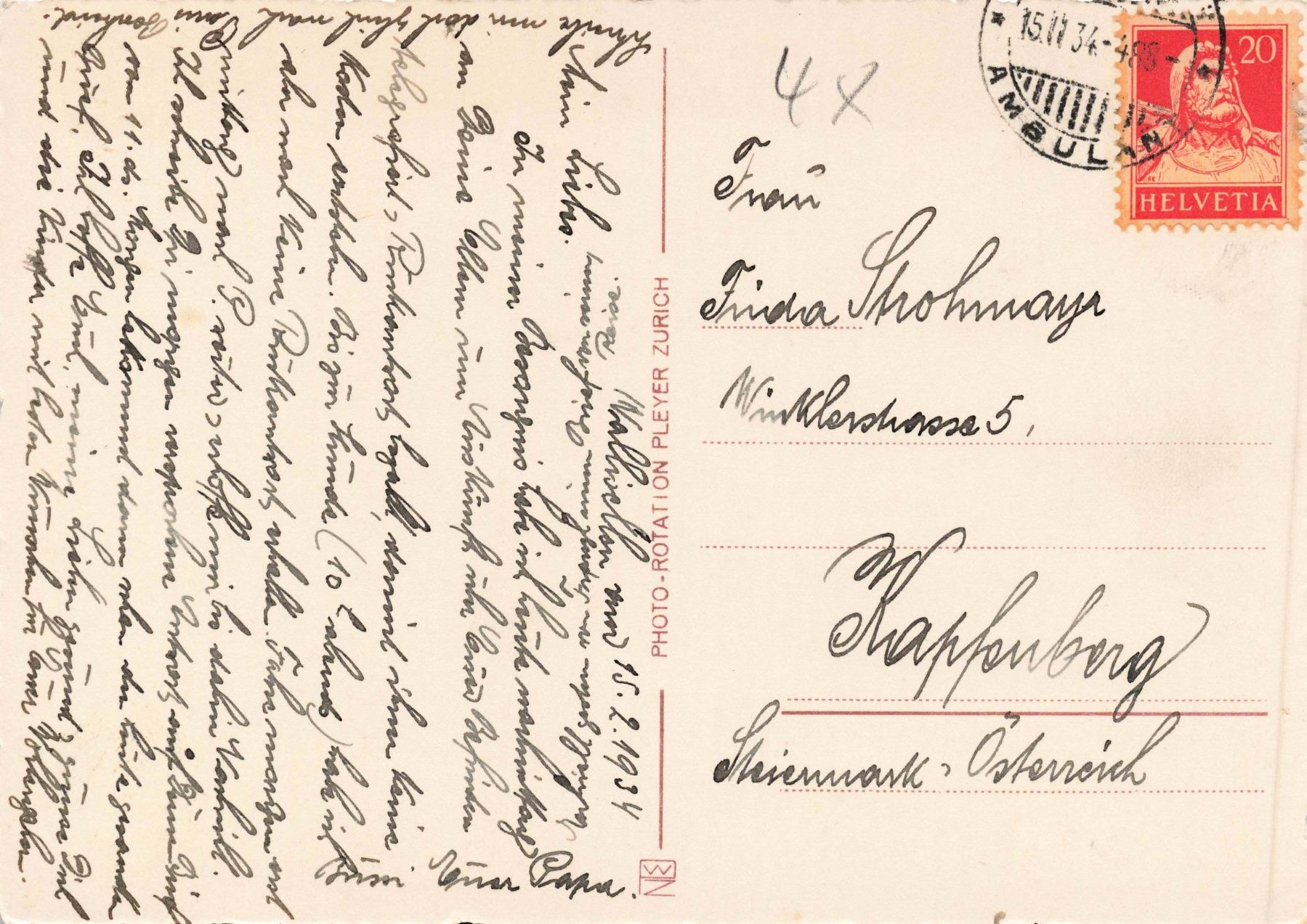 Cartoline postali: Abend am Zürichsee G – Usato da Biasca venduto da Blenio71 1
