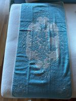 Schöne Vintage Handtücher, hellblau, 6 Stk., Top Zustand!