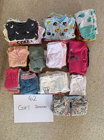 Lot Kinderkleider Mädchen 62 Sommer (2-4 Monate)