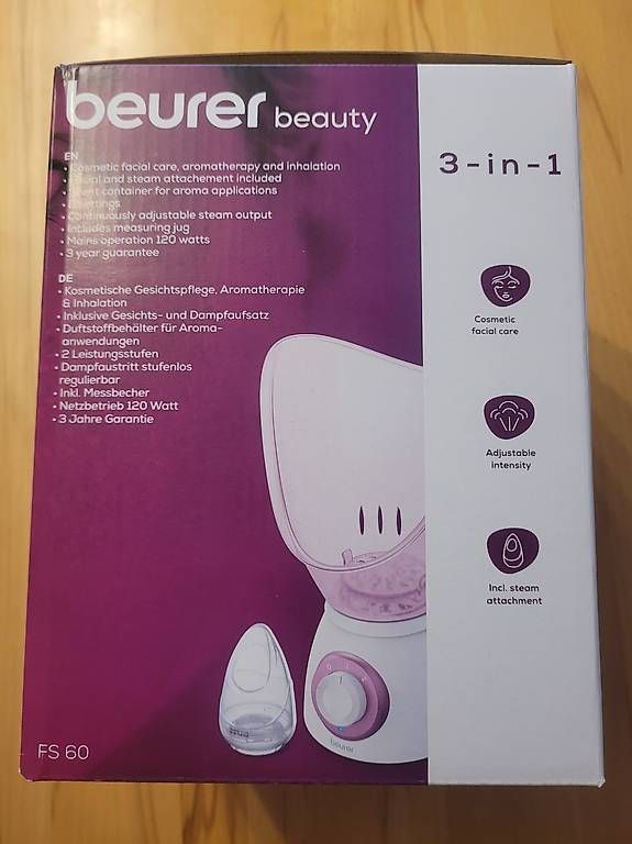 Beurer Cura del viso: Gesichtssauna (Neu, Originalverpackt) – Nuovo e nell'imballaggio originale da Utzenstorf venduto da Werfer 1