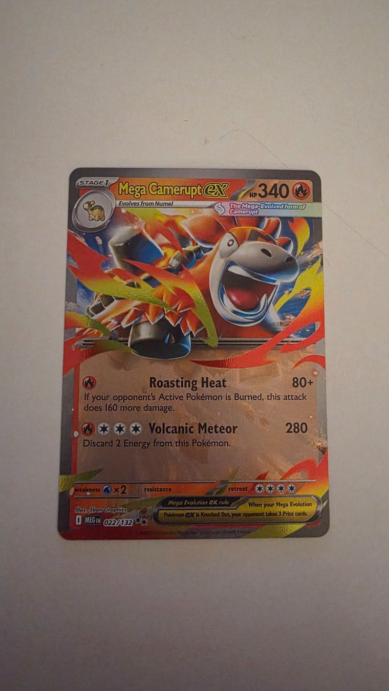 Mega Camerupt EX 022/132 EN NM/Mint