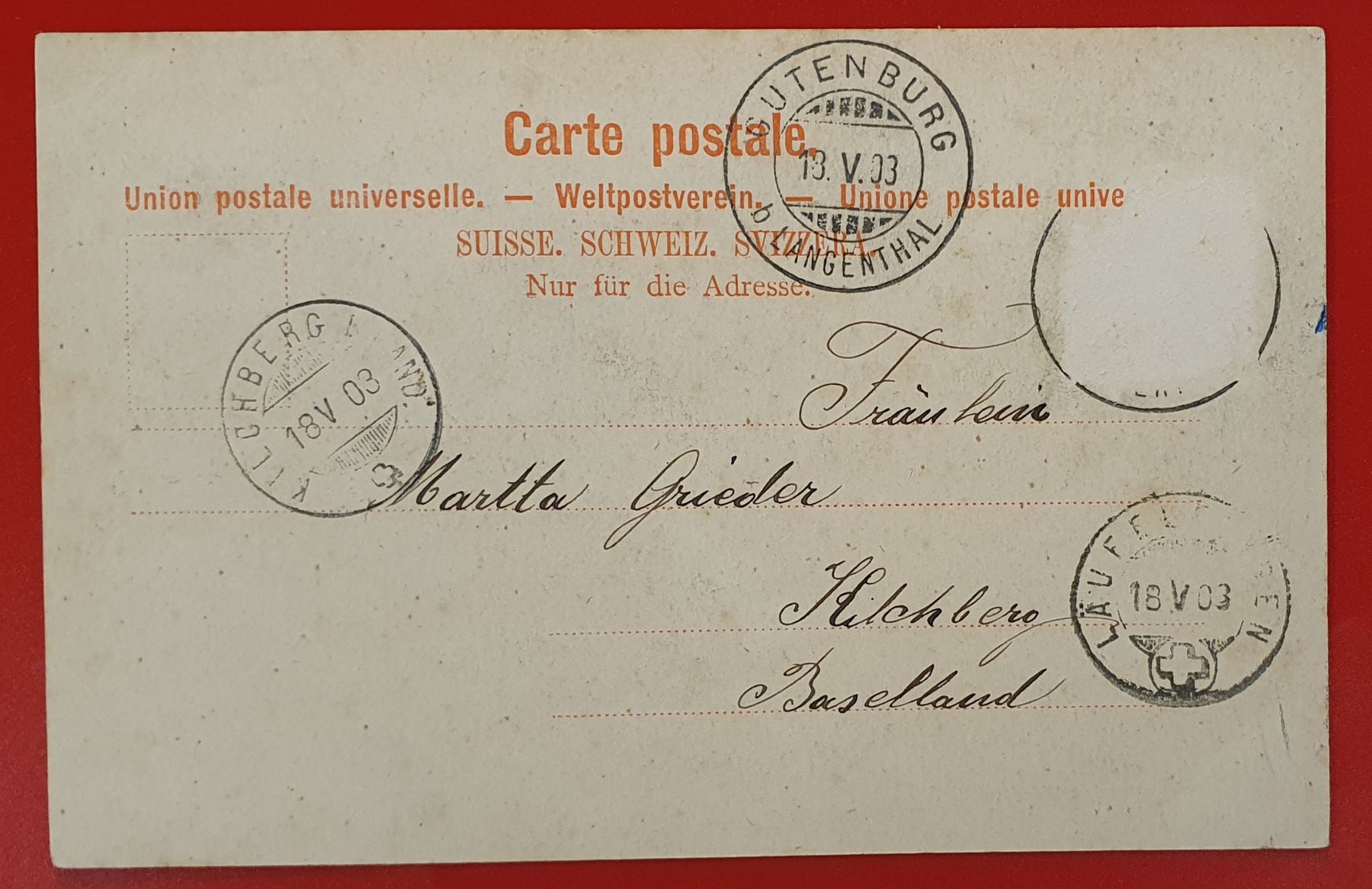 Ansichtskarten: Gruss aus Madiswil 1903 – Gebraucht aus Kreuzlingen von Rschweiz1 1