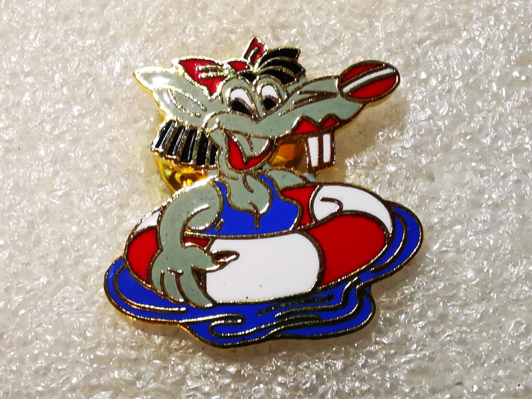 Placchette & Badge: Ansteckpin 68: Maus mit Schwimmring – Usato da Oppligen venduto da Pin-Fall-Shop