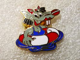 Ansteckpin 68: Maus mit Schwimmring