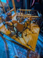 Holzspielzeug pferde und Wagen