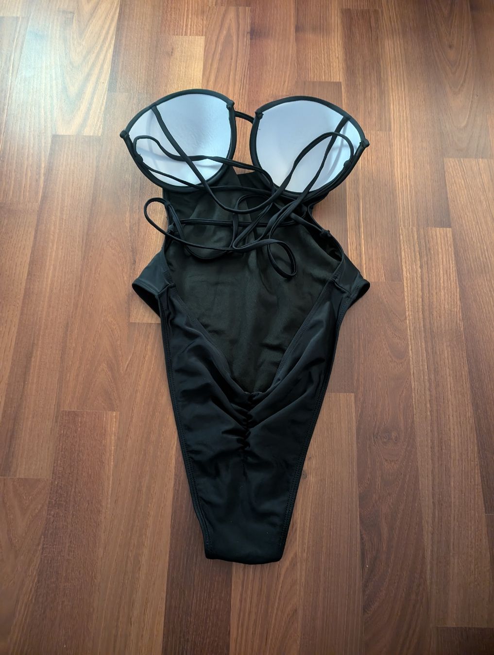 Badekleider & Bikinis: Schwarzer Push-up-Badeanzug mit Schnürung Gr. L – Neu (gemäss Beschreibung) aus Lufingen von Kappi90 1