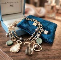 Edeles Design Armkette mit Perlen(18K Vergoldet) - A&C neu