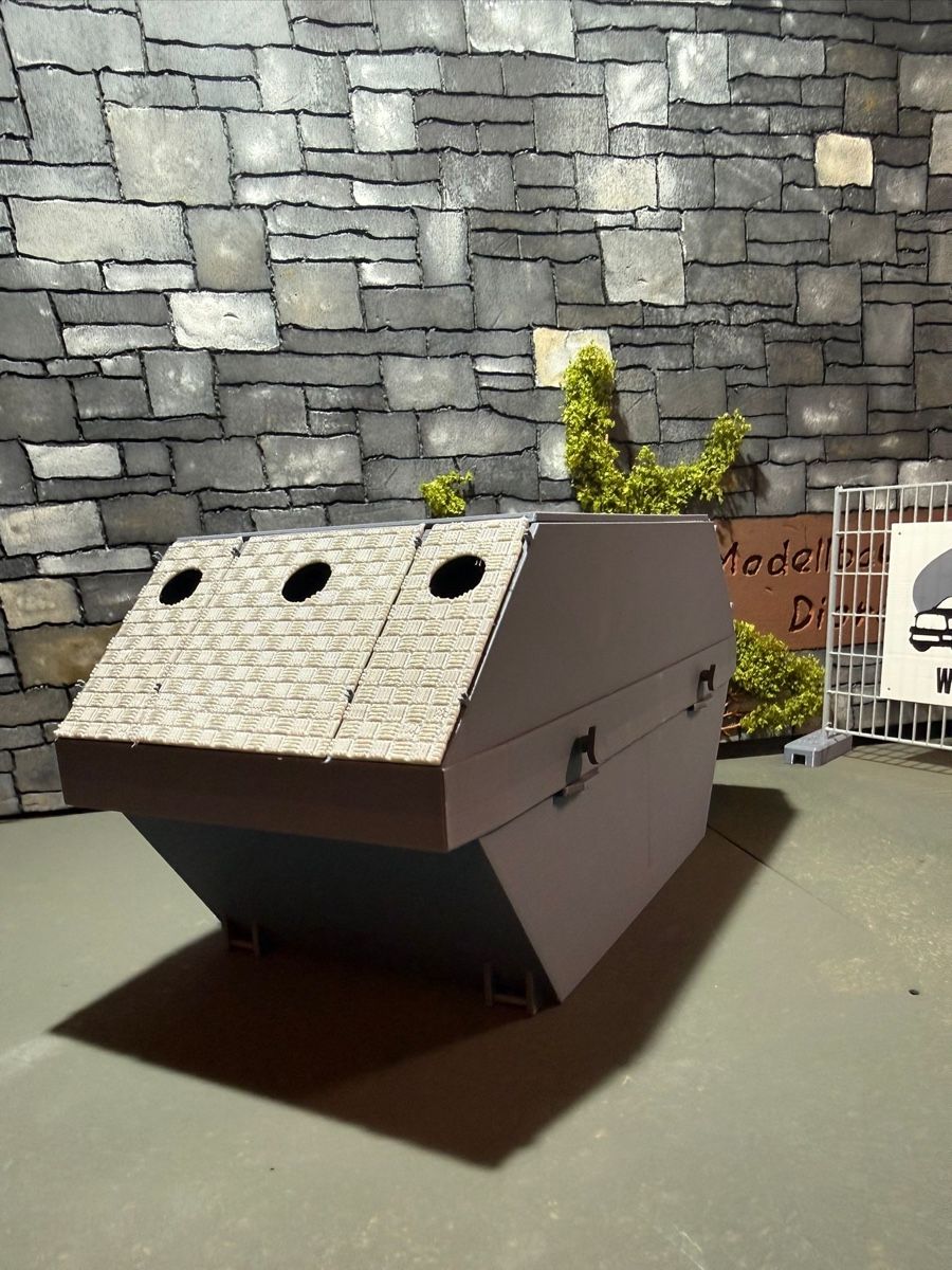 Modellismo RC: Altglas Mulde 1:14 – Nuovo e nell'imballaggio originale da Altdorf UR venduto da modellbau-widmer 1