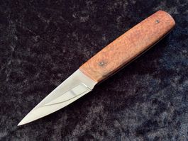 Custom-Puuko, Wurzelholz-Griff, Klinge aus 14C28N
