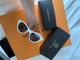 Lunettes de soleil Versace blanches modèle VE4361 neuves