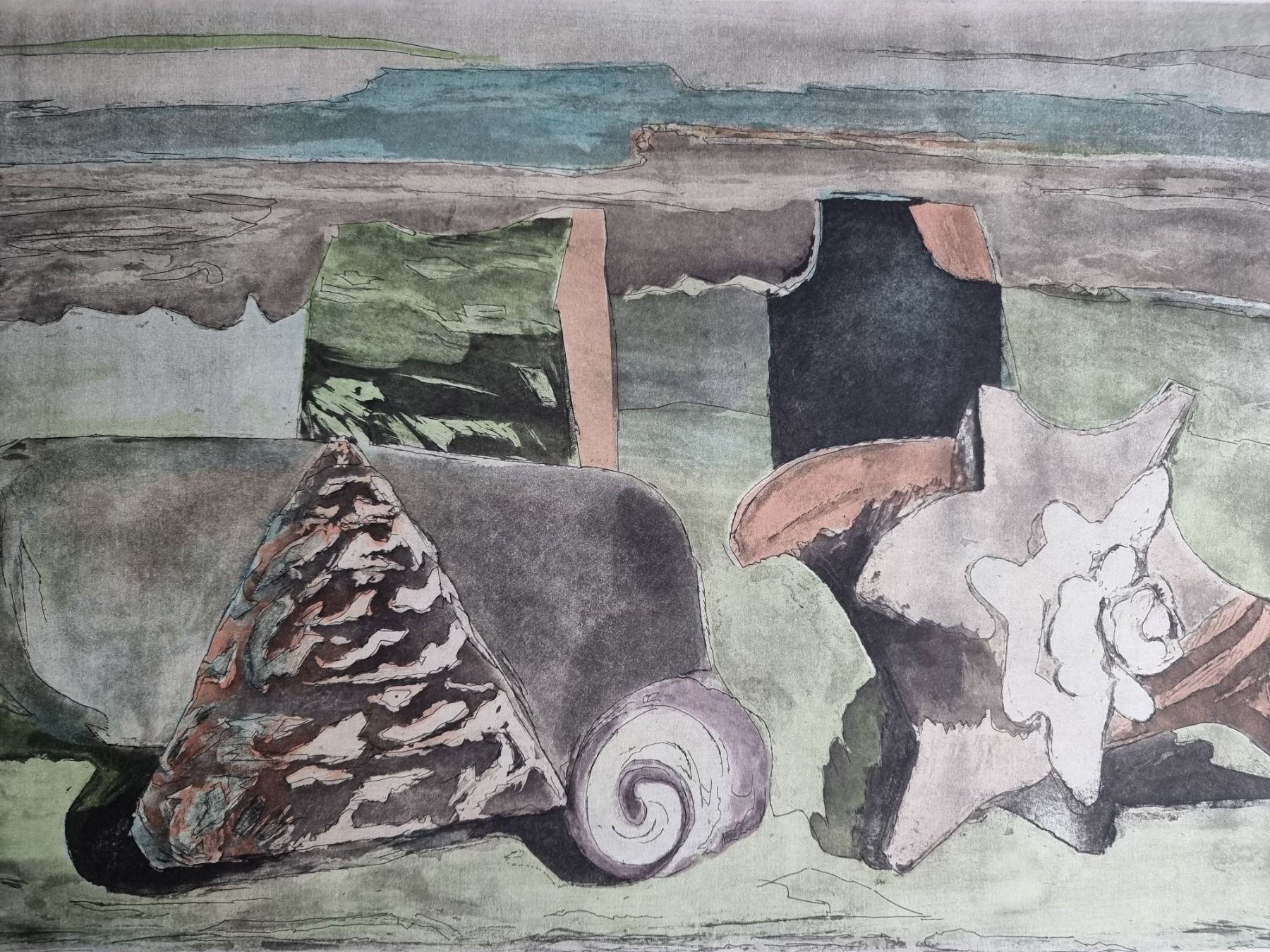 Arts picturaux & lithographies: MAX HELLSTERN RADIERUNG SIGNIERT NUMMERIERT – D'occasion à Gersau par grafik-kunst