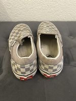 Vans Slip-On Schuhe kariert grau gebrauchter Zustand