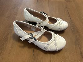 Mary Jane Schuhe weiß Gr 40 Neu