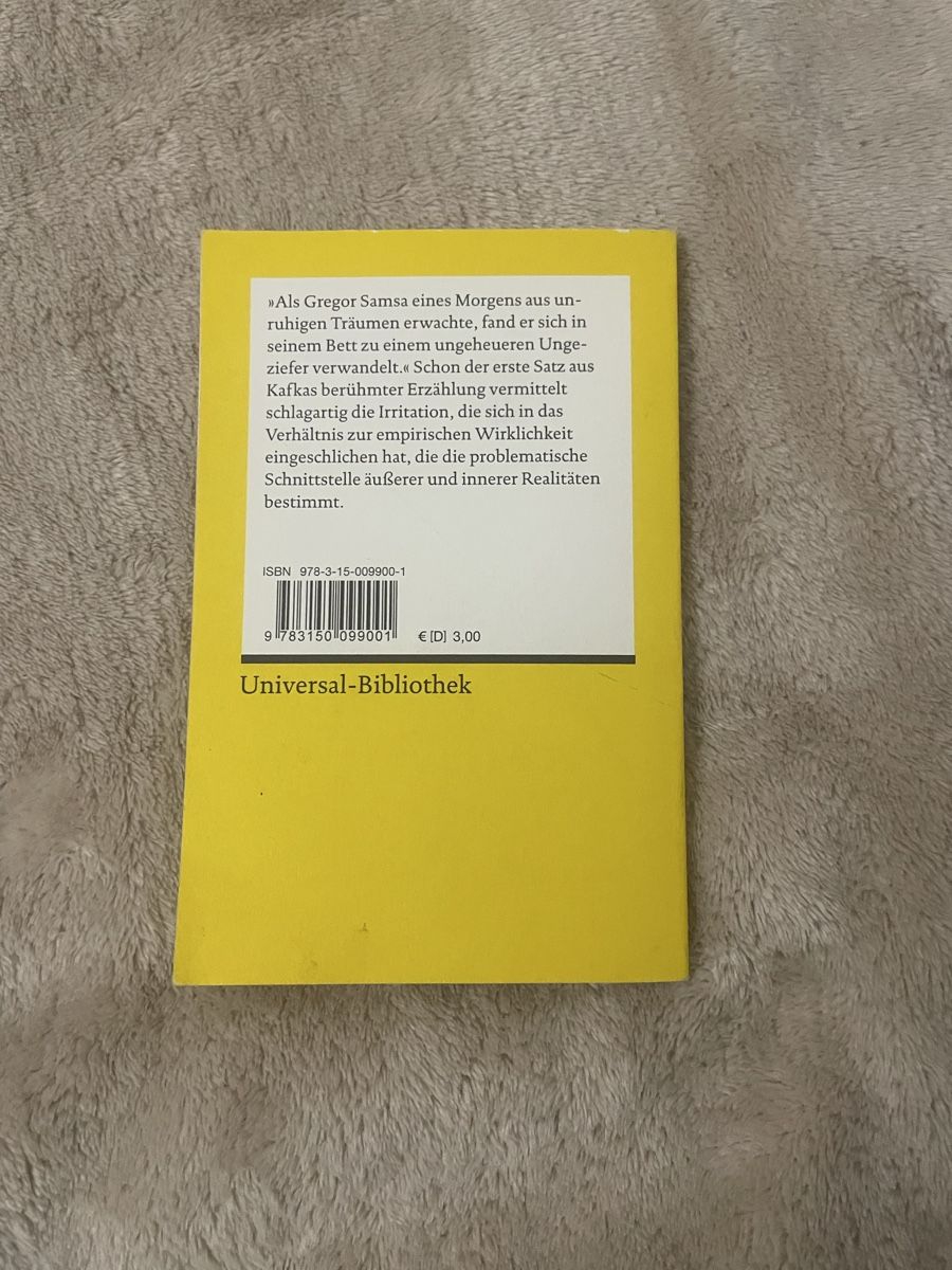 Libri: Franz Kafka - Die Verwandlung – Nuovo (secondo la descrizione) da Zürich venduto da estela22 2