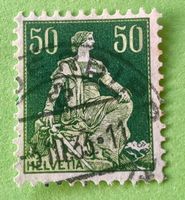  Nr.113 Sitzende Helvetia mit Schwert GESTEMPELT    