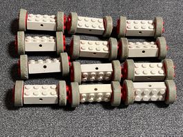 LEGO - Eisenbahn 12 Paar Alte Räder