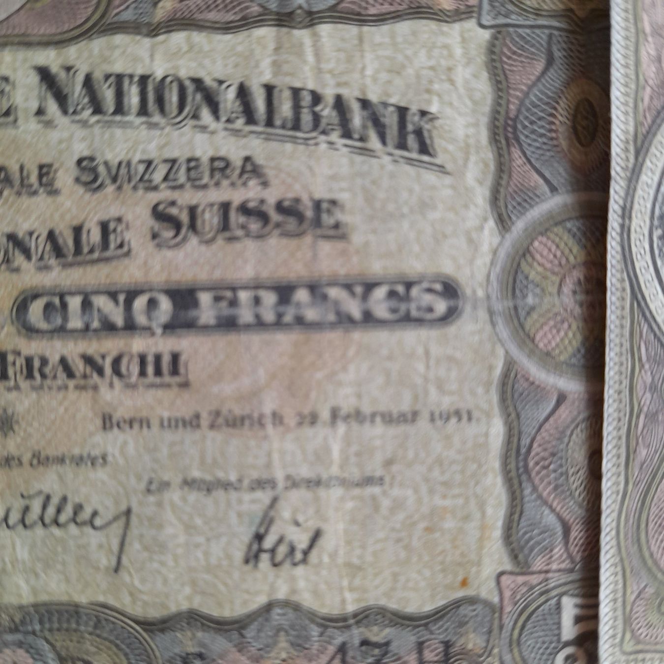 Banconote: 5 Franken Banknoten, 6 Stk. – Usato da Orpund venduto da 118302 3