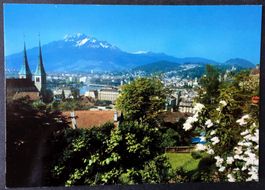 LUZERN Hofkirche mit Pilatus, Nr. 11375