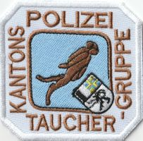 Kantonspolizei Tauchergruppe Graubünden Stoff ohne Klett.