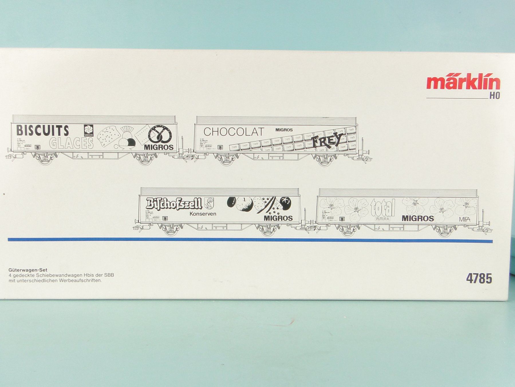 Märklin Modellini di ferrovie: Märklin 4785 SBB Migros Hbis Set – Usato da Bülach venduto da cann11 1
