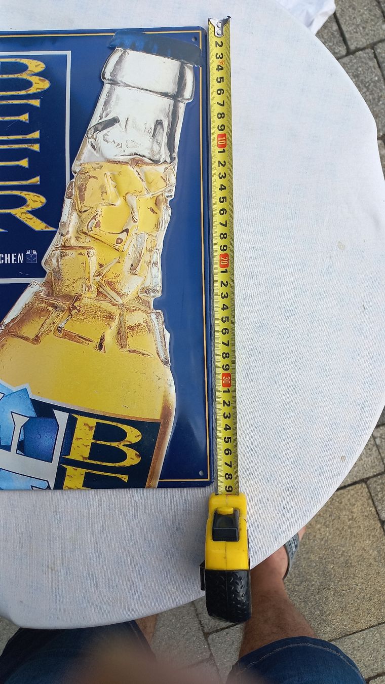Feldschlösschen Ecriteaux:  Werbe Blech Schild , Feldschlösschen  , ICE BEER  ,  – D'occasion à Welschenrohr par Oldie551 6