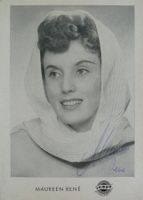 Maureen Rene (1930-2020) Sängerin - Autogramm