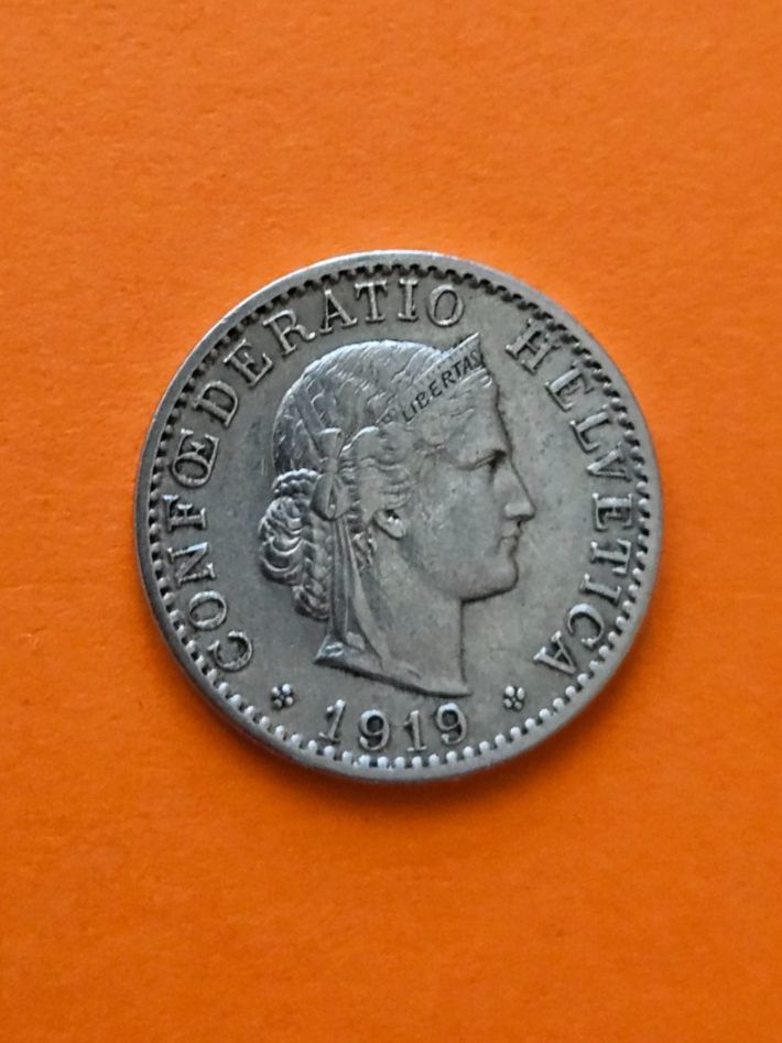 Toutes les monnaies: 20 Rappen 1919 ss – D'occasion à Hinwil par Bell1894