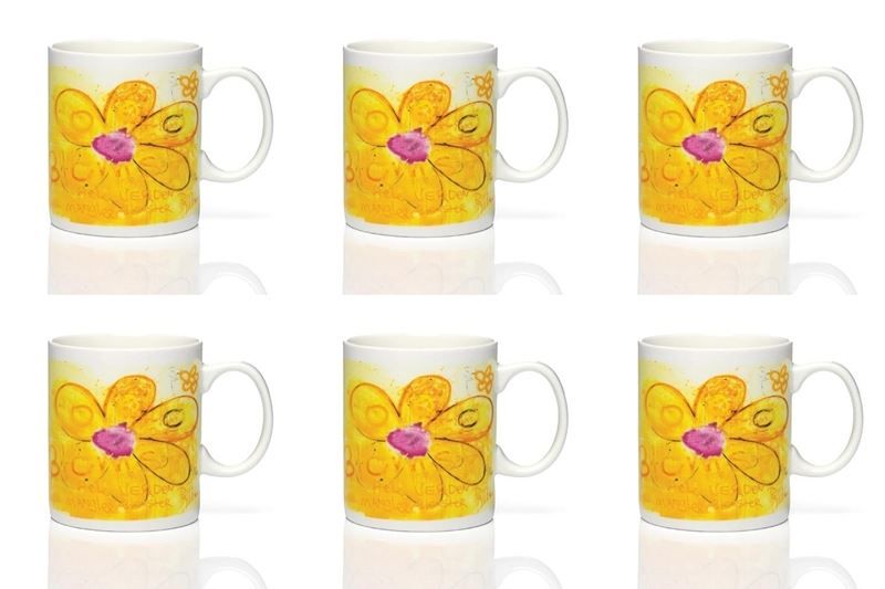 Tazze: PAVA more flowers-yellow 6 Stk. Becher – Nuovo e nell'imballaggio originale da Wettingen venduto da kochshop