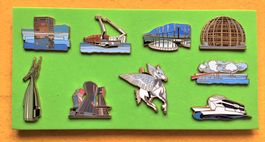 9 ver Pins Expo. 2002, Arteplaqes Sammelserie