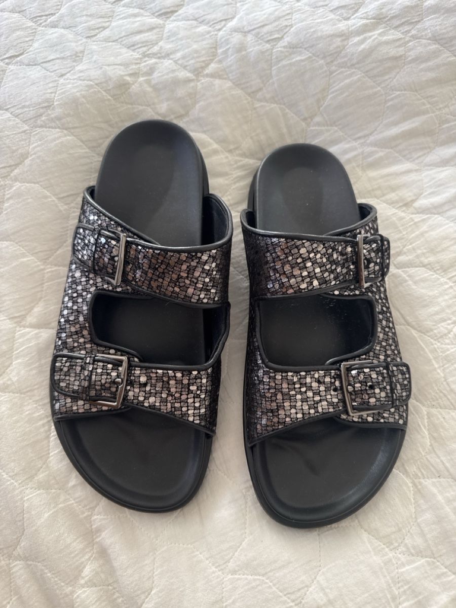 Scarpe da donna: Sandales  pailletées argentées pointure 41 – Usato da Genève venduto da Cicin