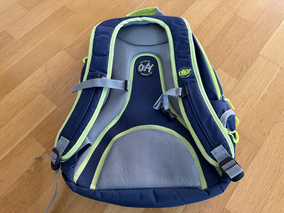 Borse & Zaini: Neuer Schulrucksack OXY Neongelb Blau – Nuovo (secondo la descrizione) da Bettlach venduto da Tradenet100 2
