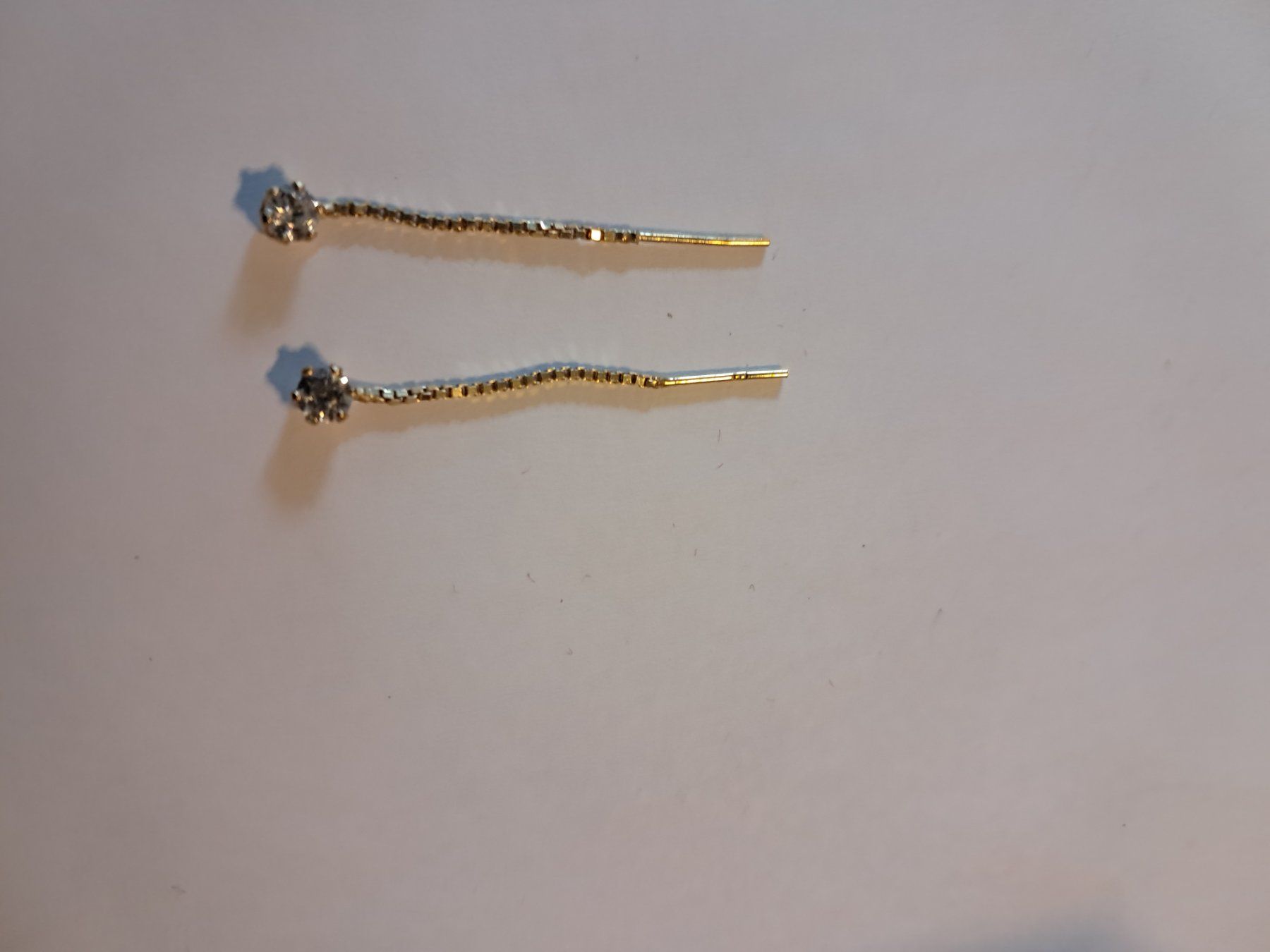 Orecchini pendenti & Orecchini a lobo: Gelb Gold Ohrring und diamant – Nuovo (secondo la descrizione) da Glattbrugg venduto da mah_c5jk