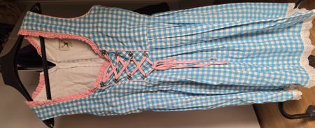 Dirndl Alpenmärchen Grösse 40 blauweiss kariert