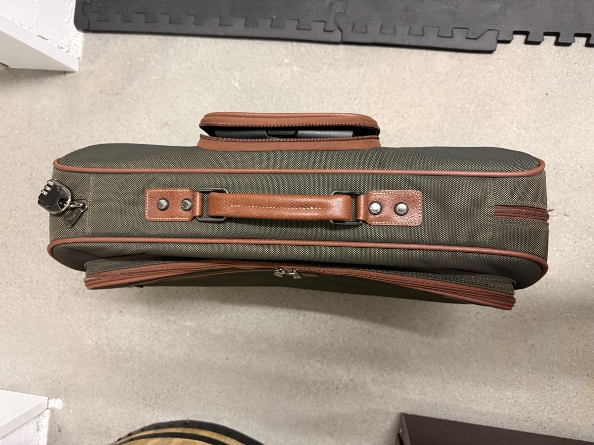 Longchamp Valigie: Longchamp Kleidersack mit Rollen olivgrün – Usato da Horw venduto da patrik_13 4