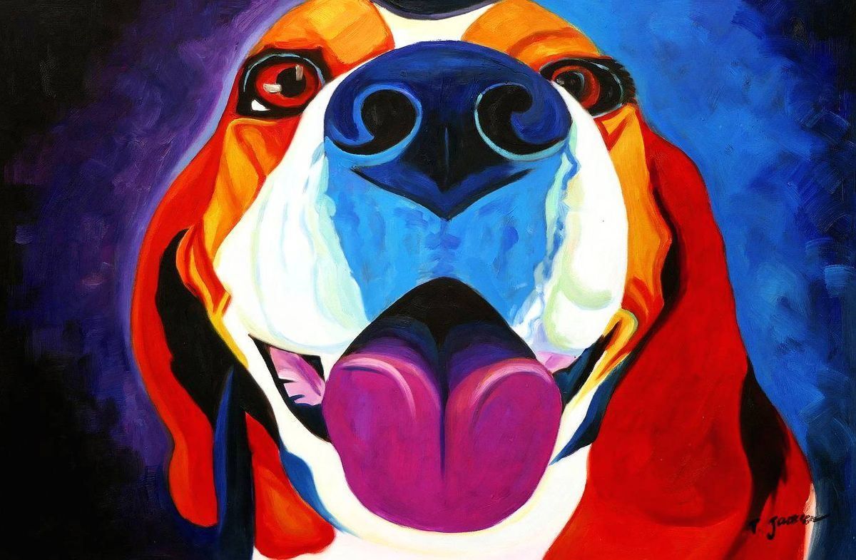 Riproduzioni & Creazioni: Modern Art - Duke the dog – Nuovo (secondo la descrizione) da Larnaca venduto da KunstDepot24