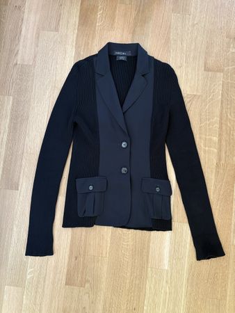 Marc Cain Strickblazer schwarz mit Taschen, Grösse N3