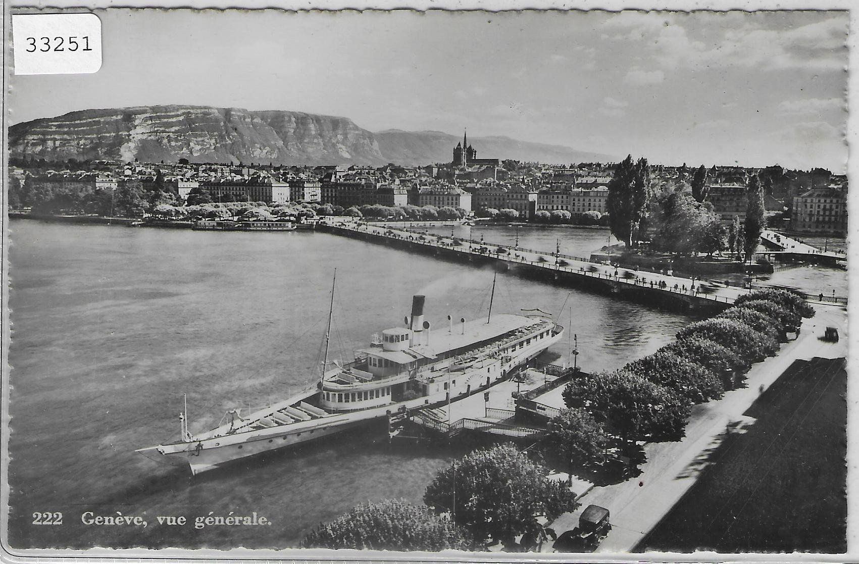 Cartoline postali: Geneve - Vue generale - Dampfschiff – Usato da Ettingen venduto da Kartenplanet
