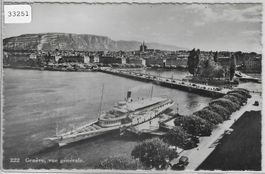 Geneve - Vue generale - Dampfschiff