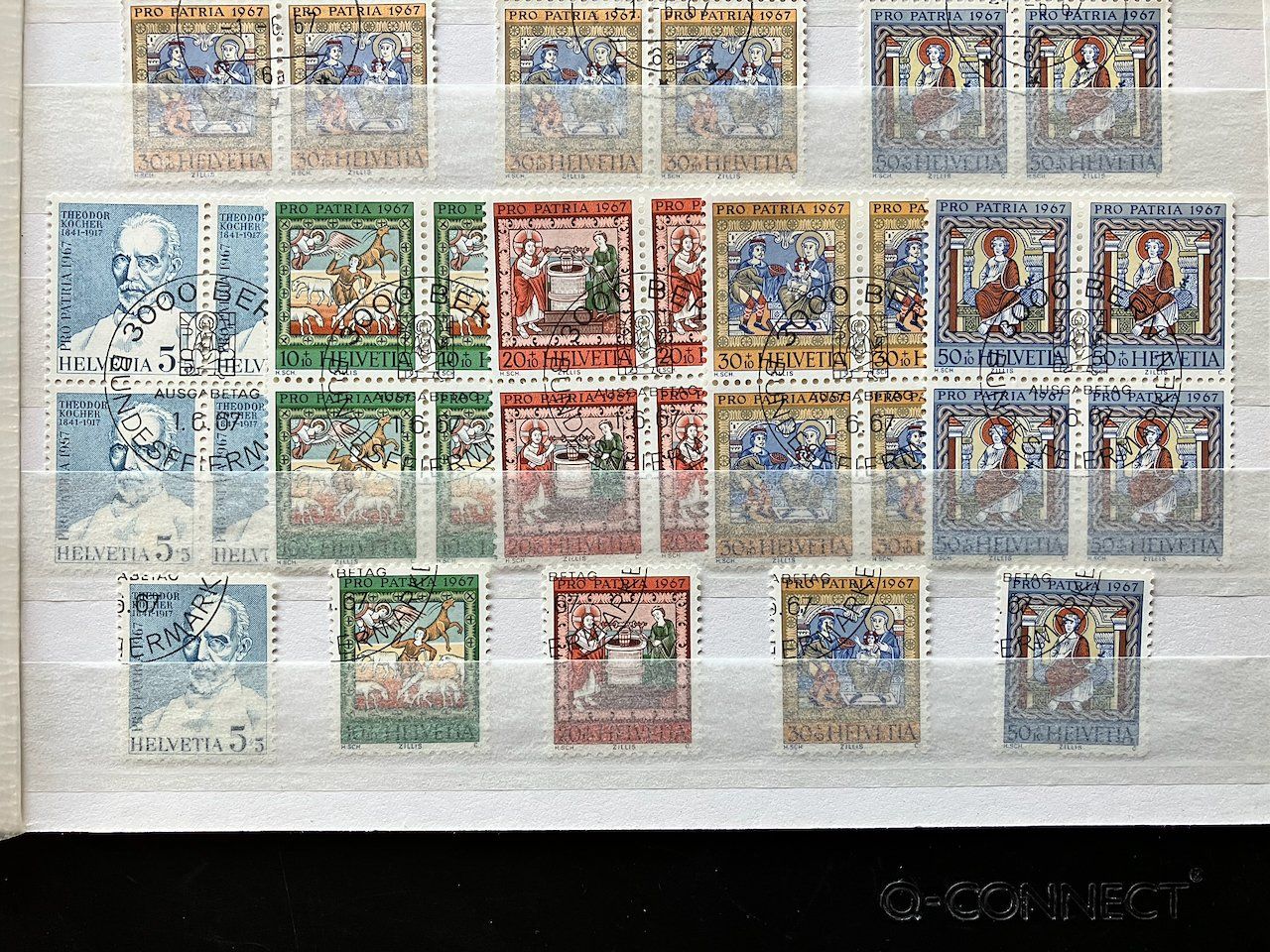 Tutti i francobolli: Pro Patria 1967 Viererblöcke gestempelt – Usato da Nesslau venduto da zueri6 3