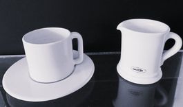 LINCK KERAMIK  ESPRESSOTASSE UND CREMIER