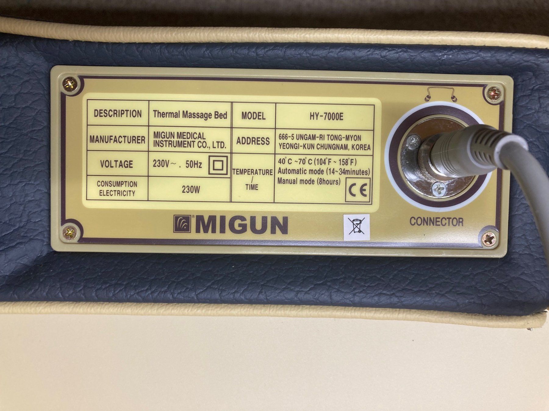 Migun Appareils de massage: Massageliege MIGUN – D'occasion à Gelterkinden par Busfreak 2