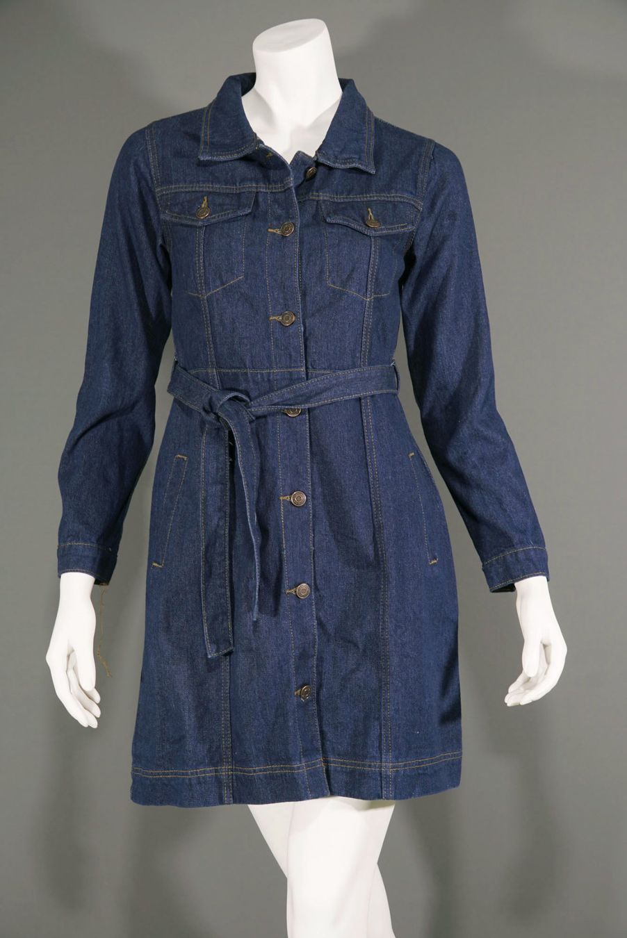 Zebra Vestiti: Blue Denim Jeanskleid oder Jeansmantel – Usato da Meggen venduto da 1Class2Hand 1