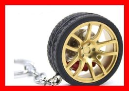 Schlüsselanhänger Felge und Pneu GOLD Impreza Tuning Reifen