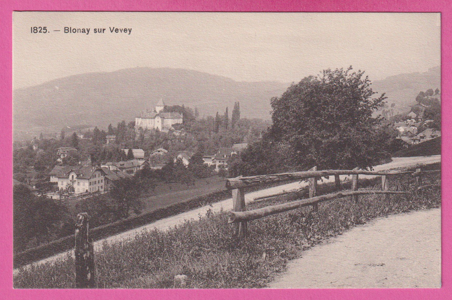 Cartoline postali: Blonay sur Vevey – Usato da Einsiedeln venduto da dillie