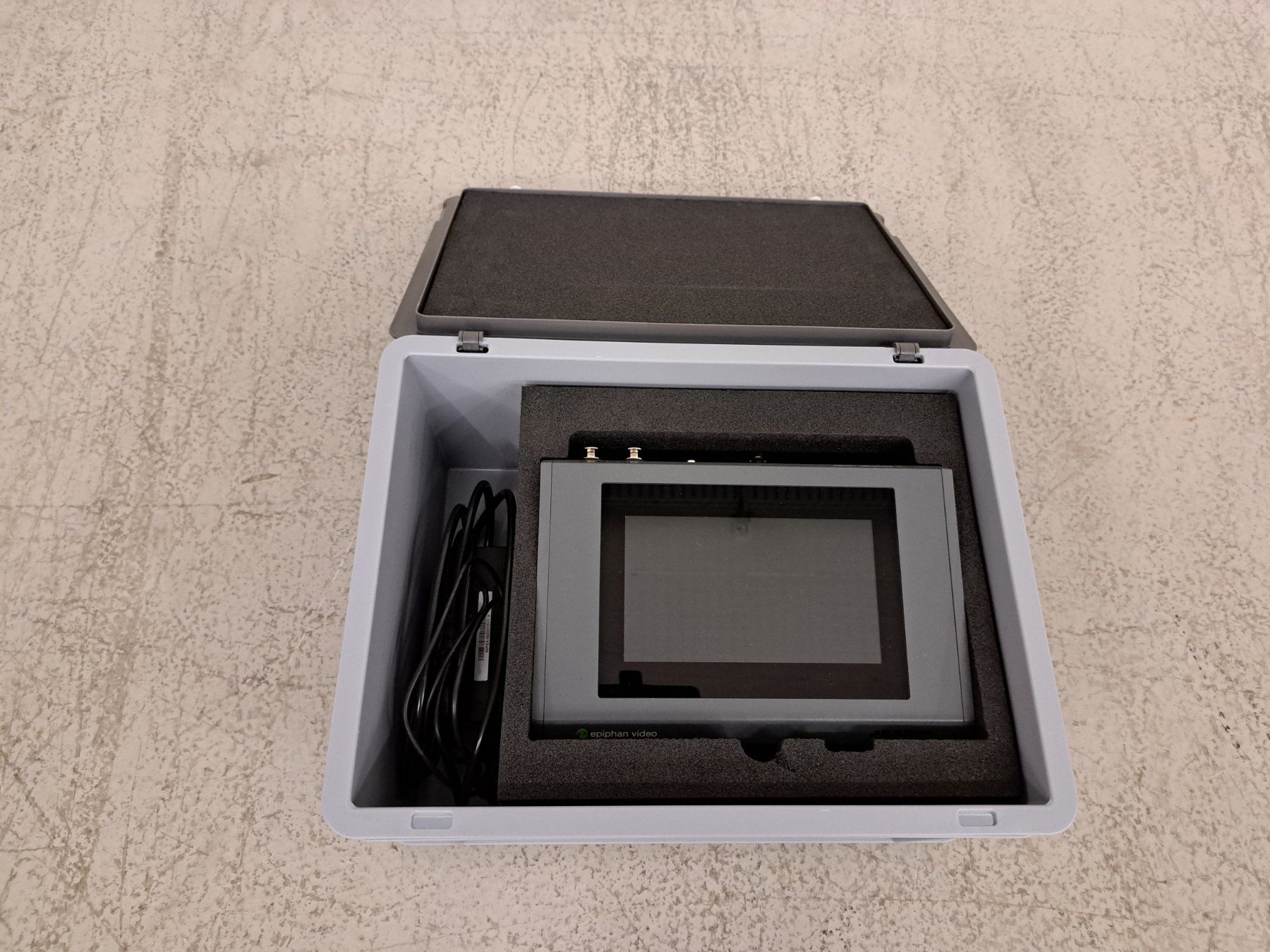 Aufnahmegeräte: Streamingencoder Epiphan Pearl Mini, im Rako-Behälter – Gebraucht aus Embrach von lichttechnik 2