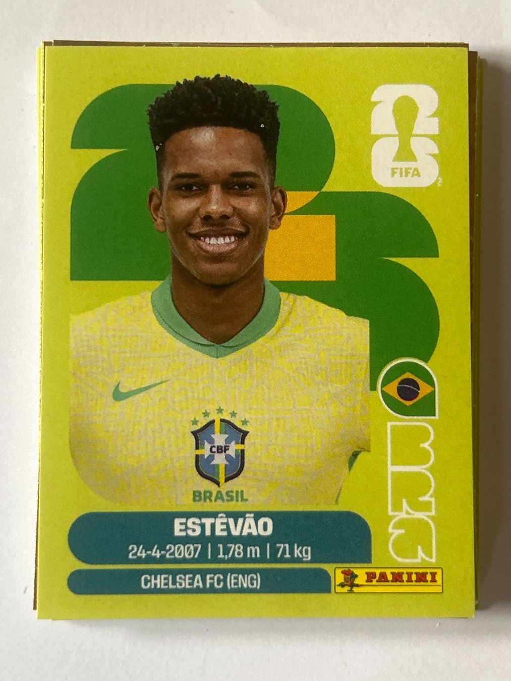 Panini Carte collezionabili: Panini WM 2026 Sticker - Estevao BRA 20 – Nuovo (secondo la descrizione) da Troistorrents venduto da sim_d75d
