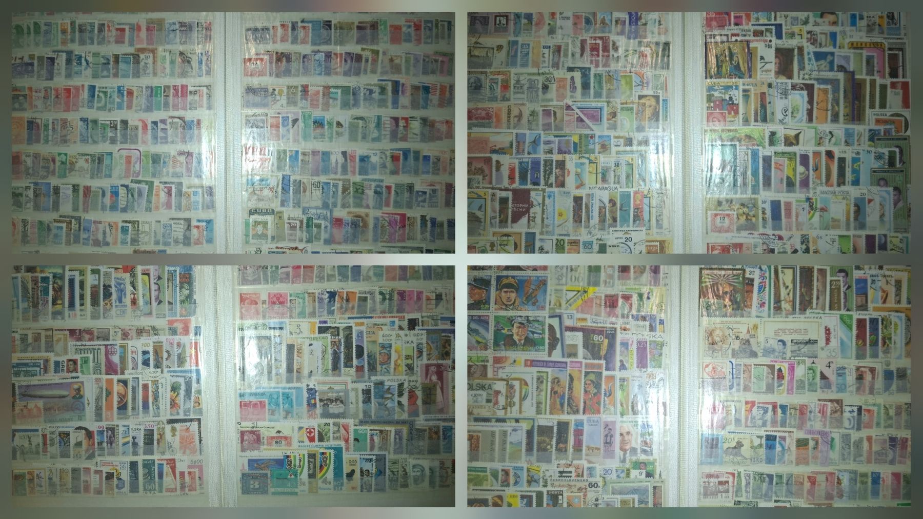 Alle Briefmarken: Briefmarkensammlung diverser länder kunterbunt eingeornet – Gebraucht aus Balgach von SIMEON27 1