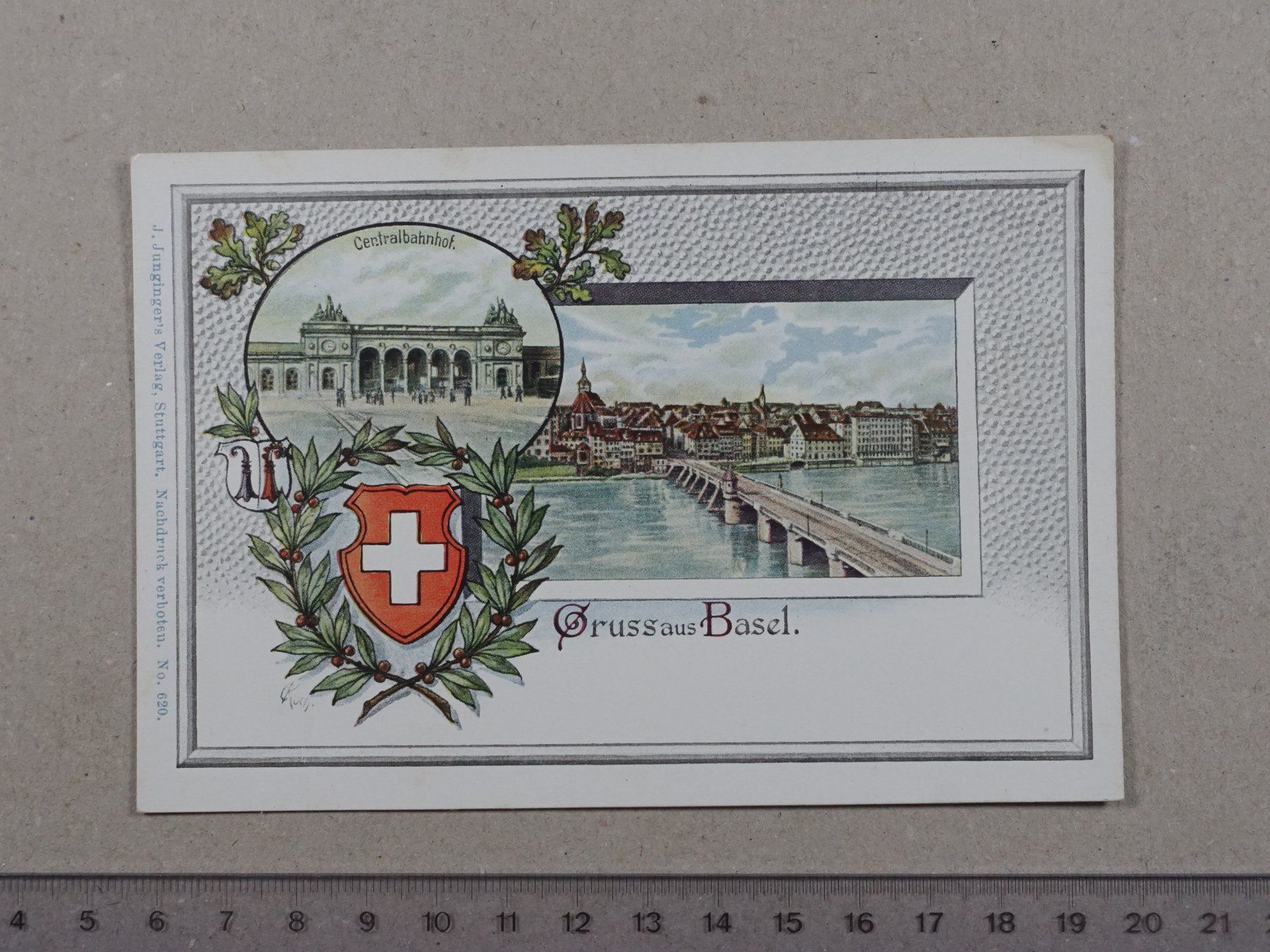 Ansichtskarten: Gruss aus Basel – Gebraucht aus Lenzburg von fh1