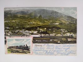 Chiasso, Gotthard Express! Bahnhof dat. 1904