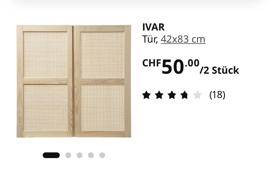 Ikea Porte: Ikea Ivar Schranktüren 42x83cm – Usato da Zürich venduto da weid007
